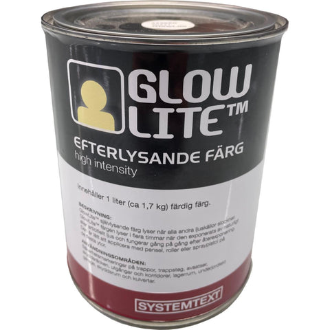 Maling Systemtext GlowLite™ etterlysende farge