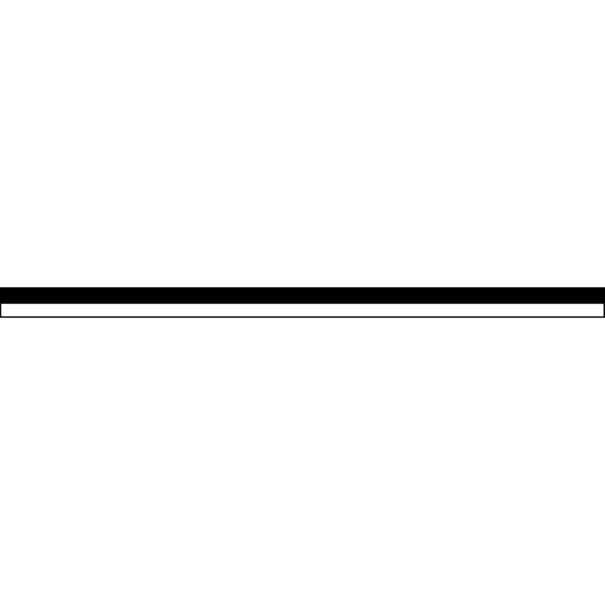 Kontrastmerking glass Systemtext strek sort/hvit
