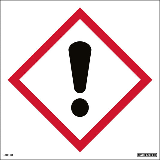 Skilt Systemtext Faresymbol - Helsefare