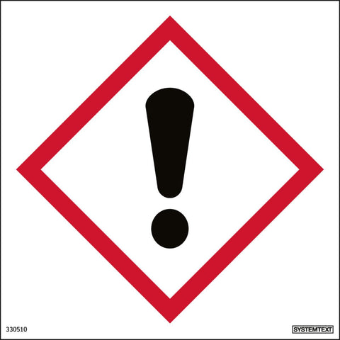 Skilt Systemtext Faresymbol - Helsefare