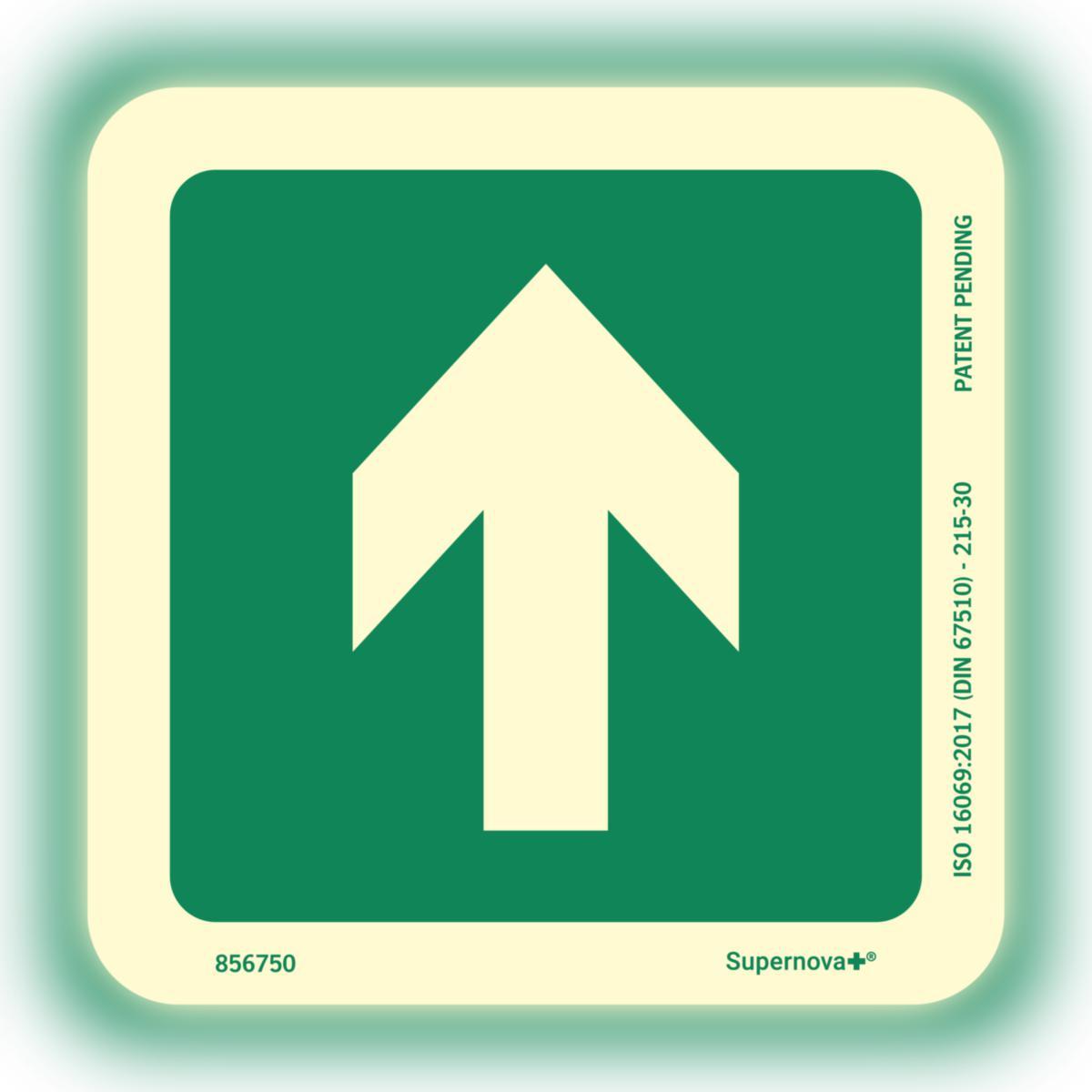 Gulvdekal Systemtext Supernova+® Nød retningspil
