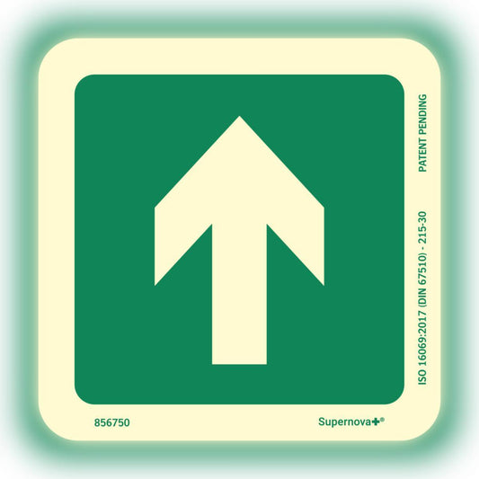 Gulvdekal Systemtext Supernova+® Nød retningspil