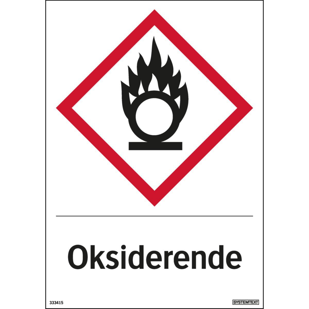 Dekal Systemtext "Oksiderende"