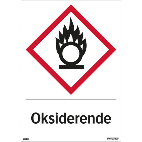Dekal Systemtext "Oksiderende"
