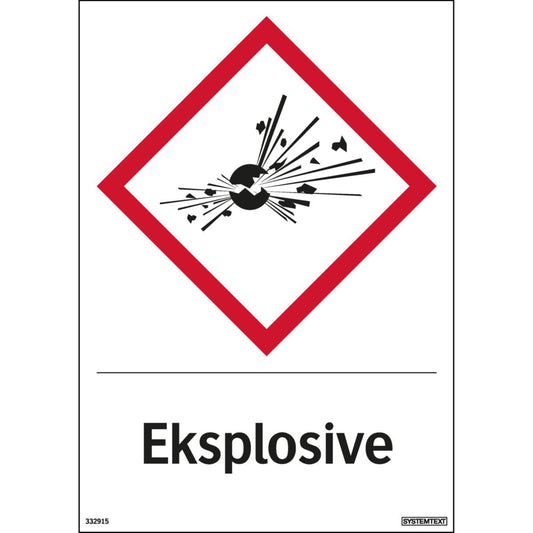 Dekal Systemtext "Eksplosive"