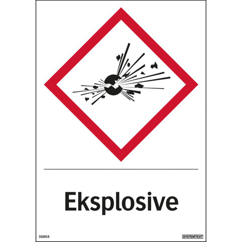 Dekal Systemtext "Eksplosive"