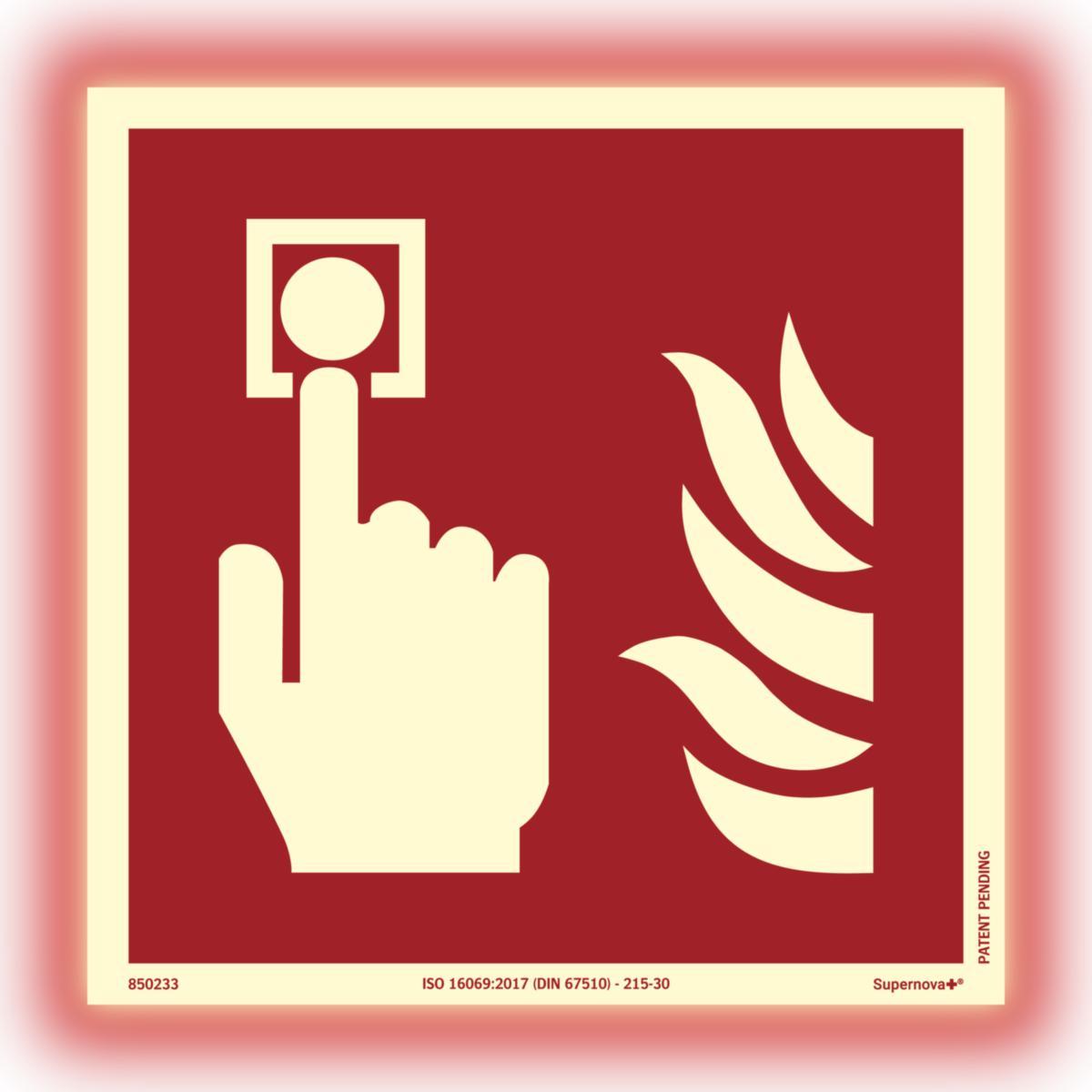 Skilt Systemtext Supernova+® Brannalarm