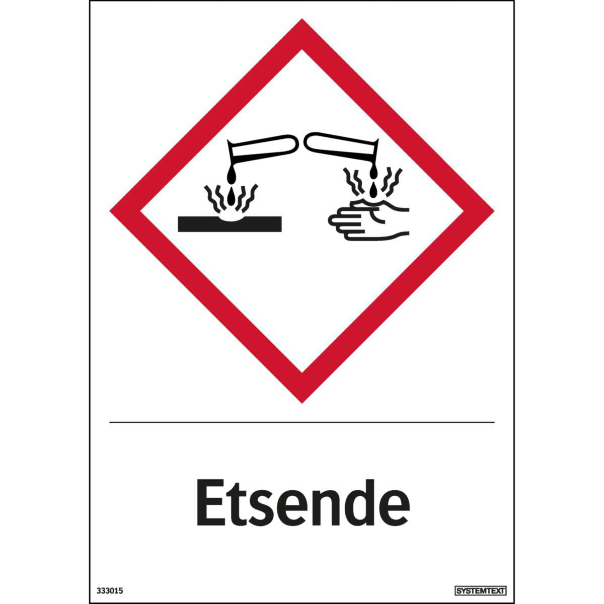Dekal Systemtext "Etsende"