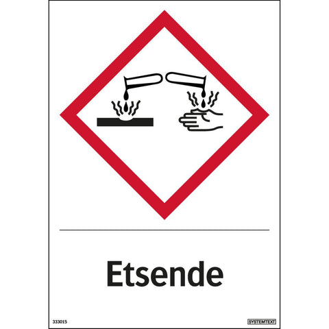Dekal Systemtext "Etsende"