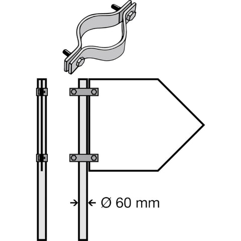 Pilskiltklemmer Systemtext doble