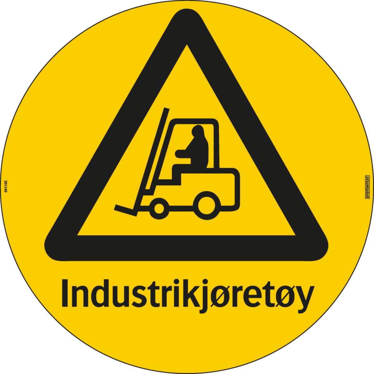 Gulvdekal Systemtext "Industrikjøretøy "