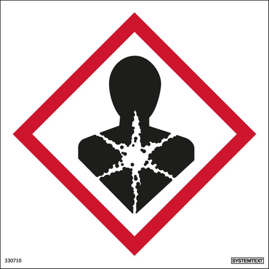 Skilt Systemtext Faresymbol - Kronisk helsefare