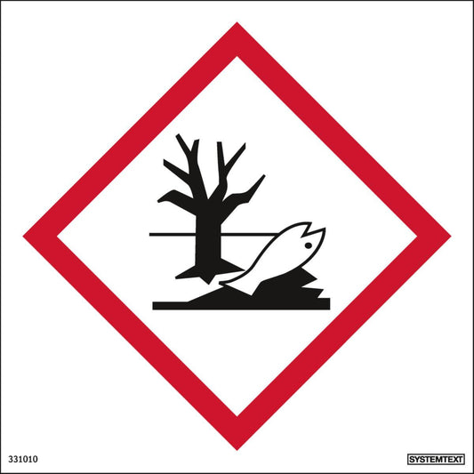 Skilt Systemtext Faresymbol - Miljøfare