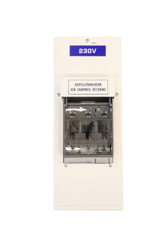 Inntaksboks 3/160A m/al-cu klemmer