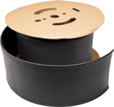 Krympeslange Melbye Tynnvegget, uten lim, svart, på rull