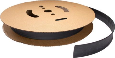 Krympeslange Melbye Tynnvegget, uten lim, svart, på rull