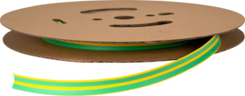 Krympeslange Melbye Tynnvegget, uten lim, gul/grønn, på rull