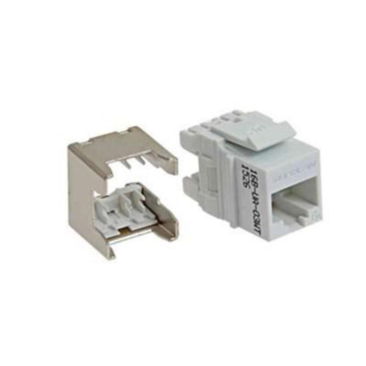 Konnektor Keystone CAT 6A UTP Hvit Eurolan