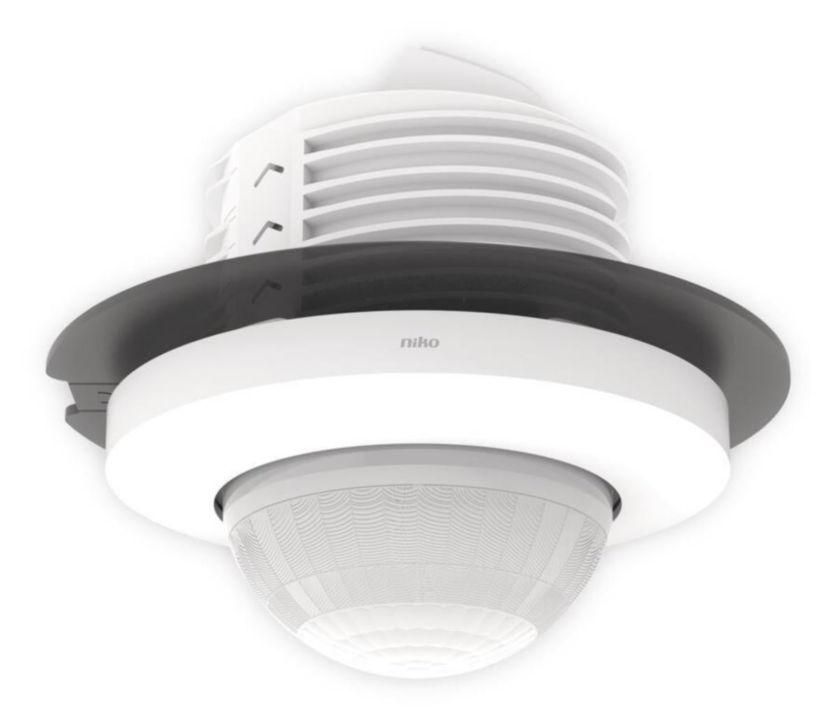 Tilstedeværelsessensor 230 V sekundær 32-37 m 360° innfelling med SnapFit - Micro Matic
