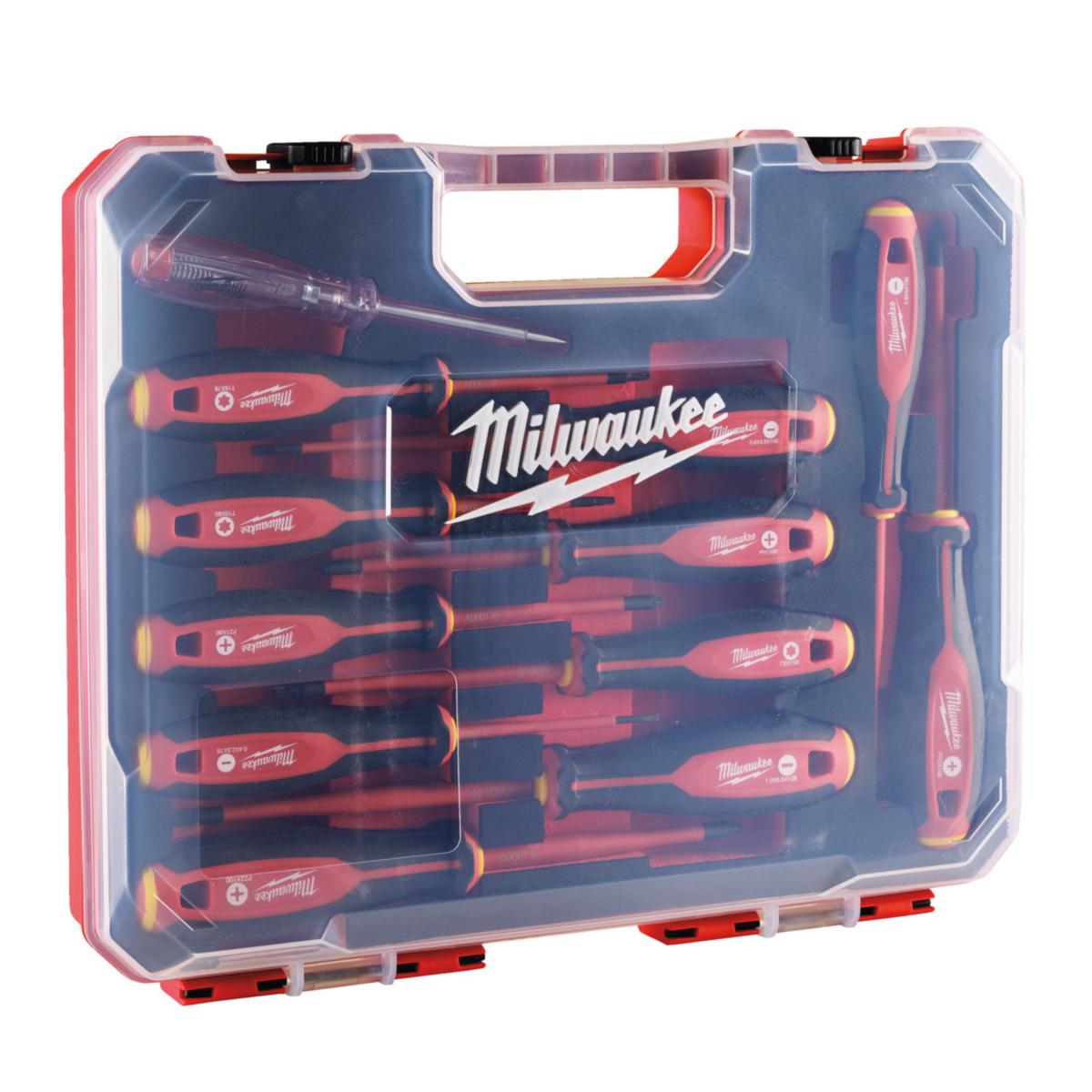Skrutrekkersett Milwaukee TRI-LOBE 1000V 12 deler