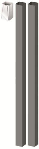 Ledningskanal ABB 2x2.4m + skjøt - Kabeldon