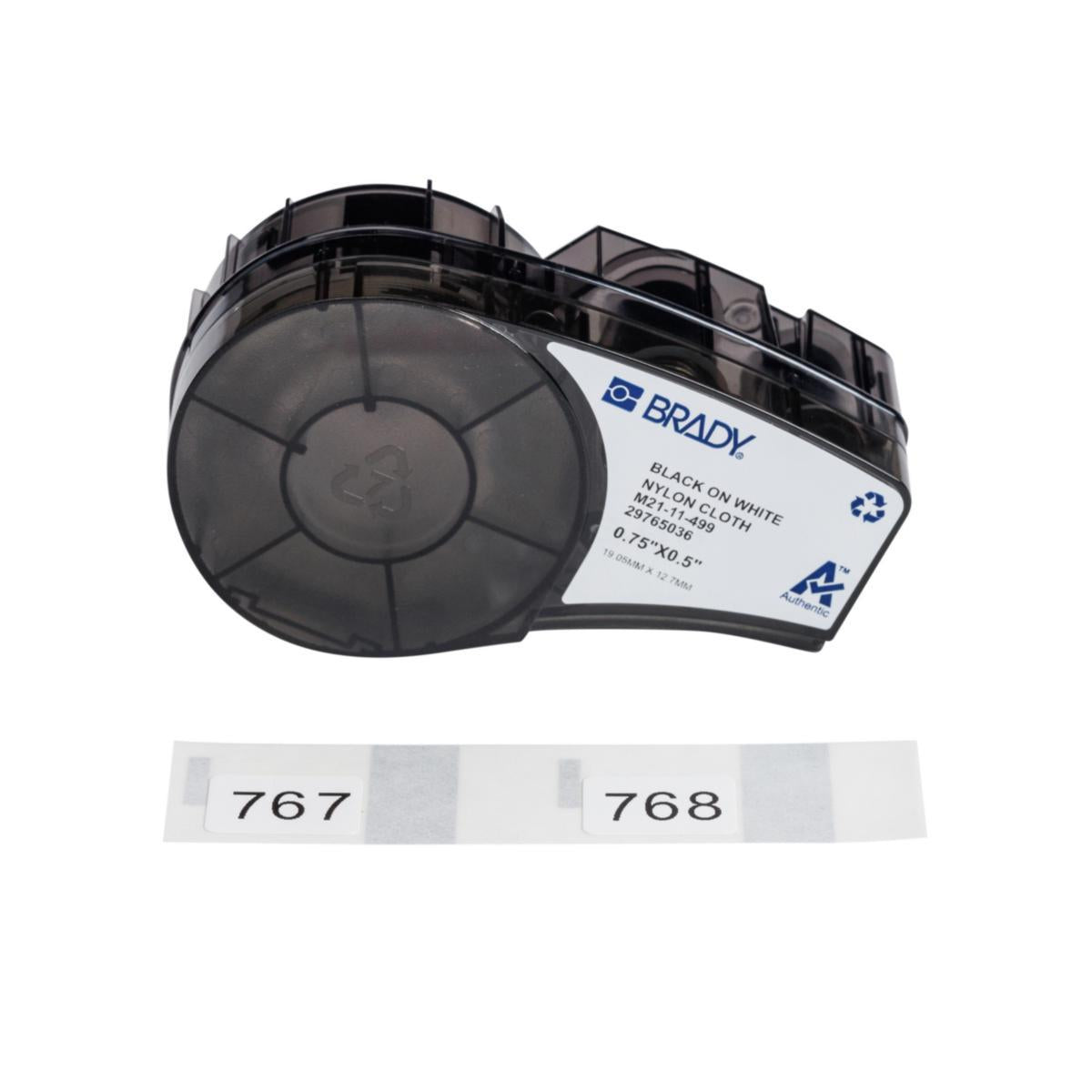 Etiketter Nylon Brady M210