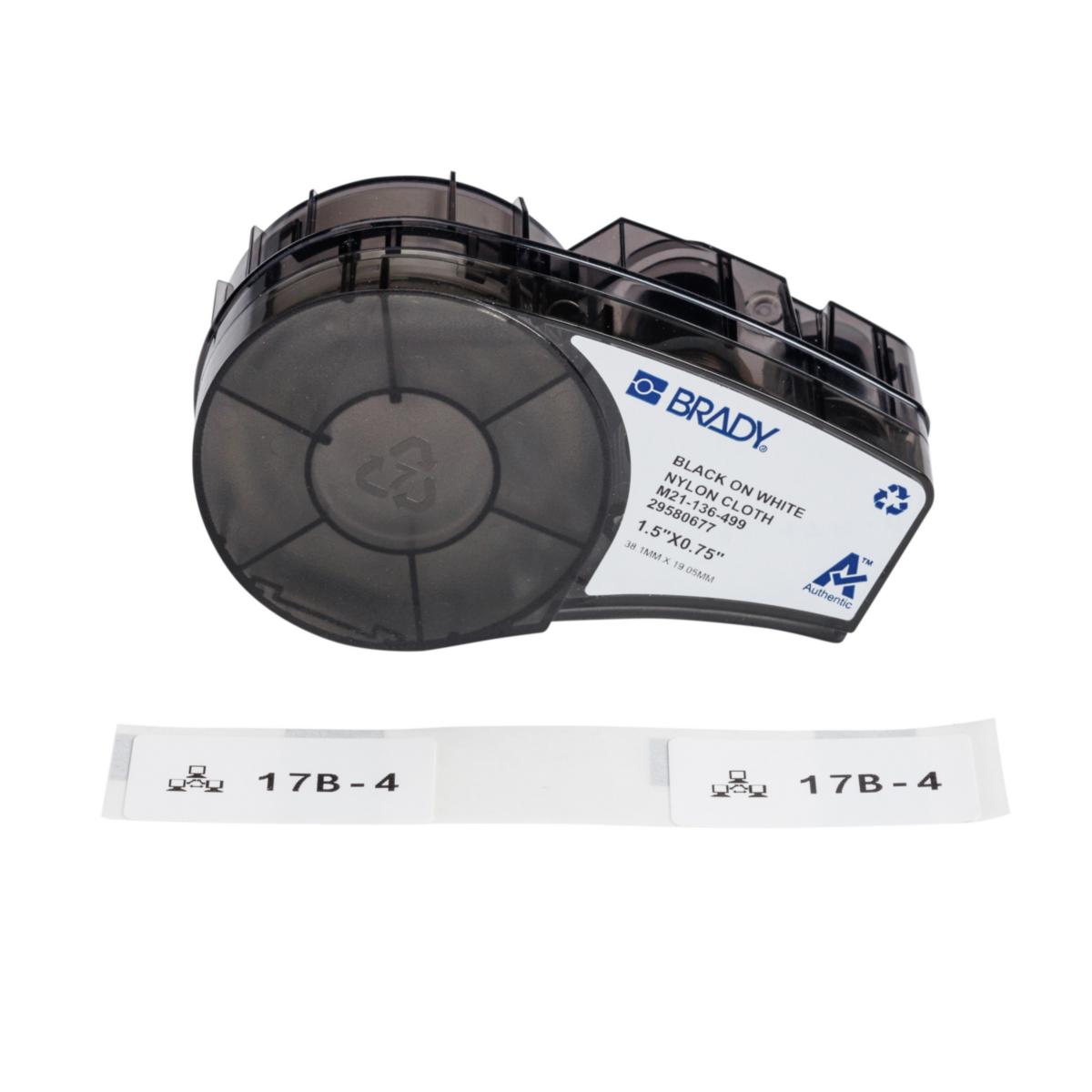 Etiketter Nylon Brady M210