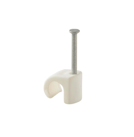 Plastklips Spiker Castor Hvit