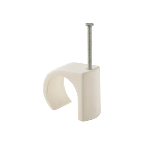 Plastklips Spiker Castor Hvit