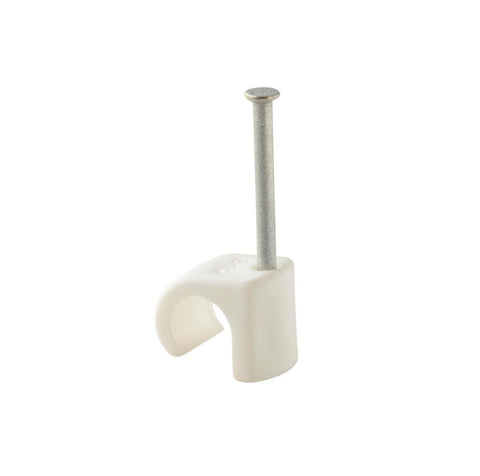 Plastklips Spiker Castor Hvit