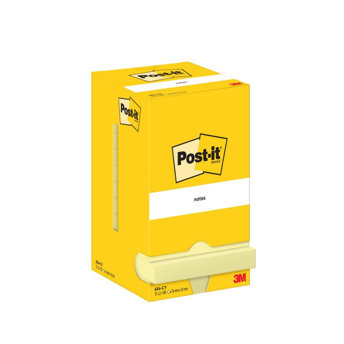 Notatblokk Post-it® Notes Canary Yellow - 3M