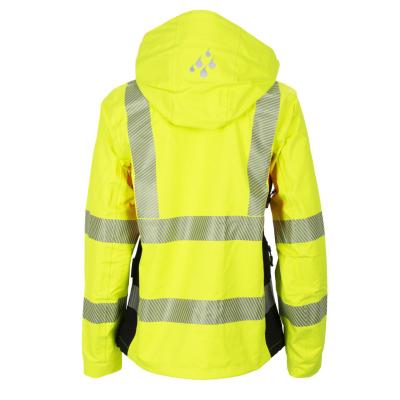 Skalljakke BS Gjøvik dame HiVis kl.3 gul/svart (27302864)