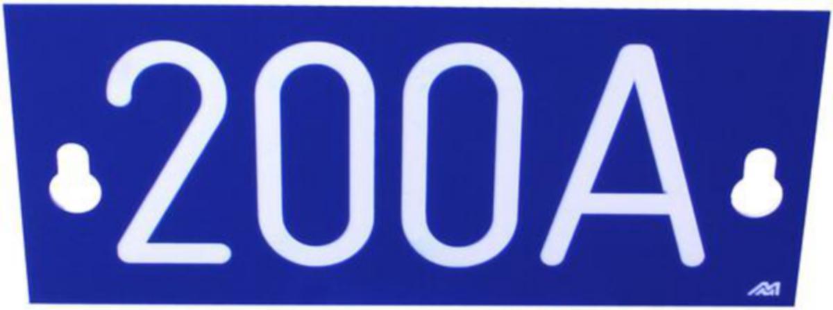 Merkeskilt til iso-sikringsbrytere Melbye