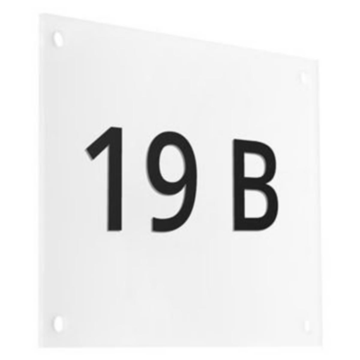 Nummerskilt plate Sg® - SG Armaturen