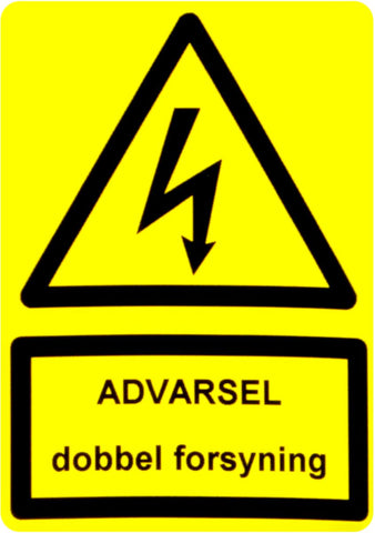 Merkeskilt til solcelleanlegg