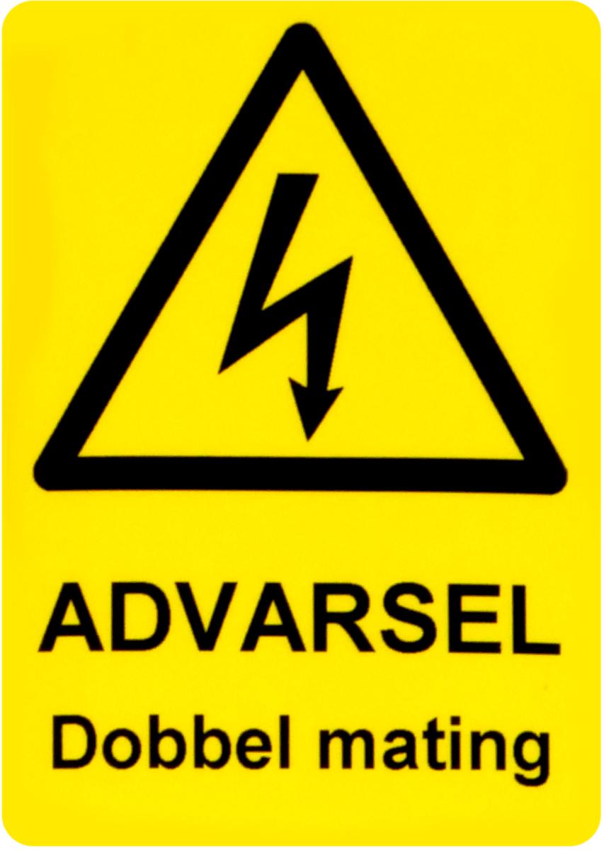 Merkeskilt til solcelleanlegg