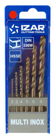 Borkassett 1459 HSSE 1021 2-8 mm Izar