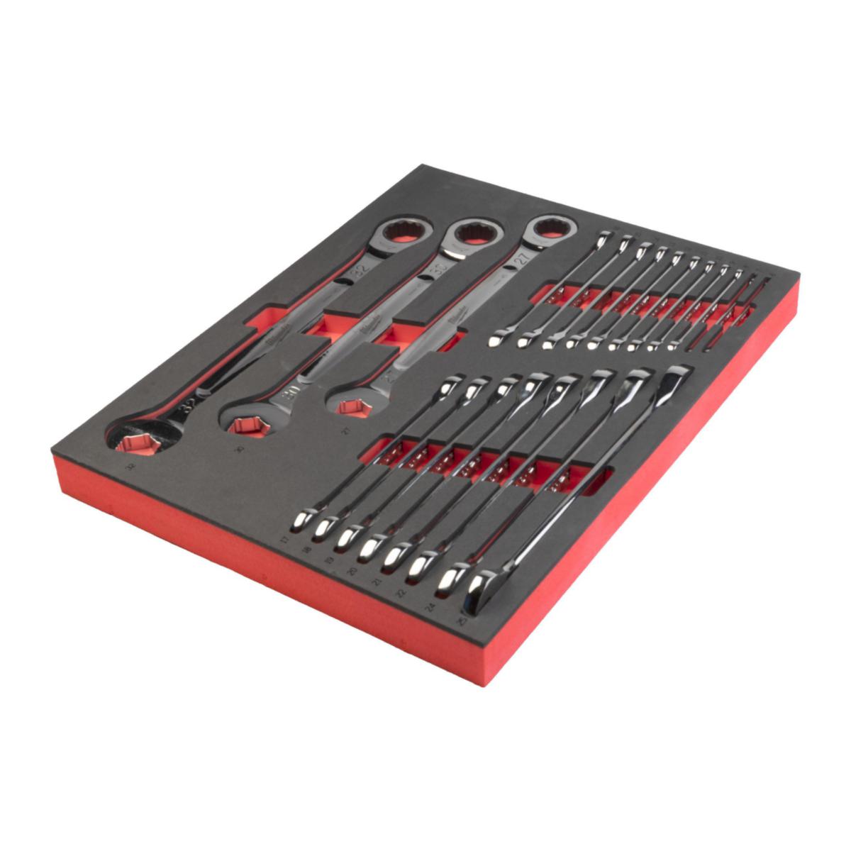 Kombinasjonsskrallesett Milwaukee Modul, 22 deler