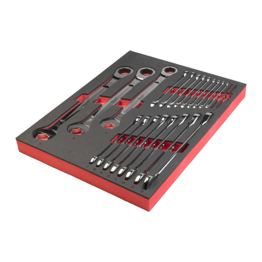 Kombinasjonsskrallesett Milwaukee Modul, 22 deler