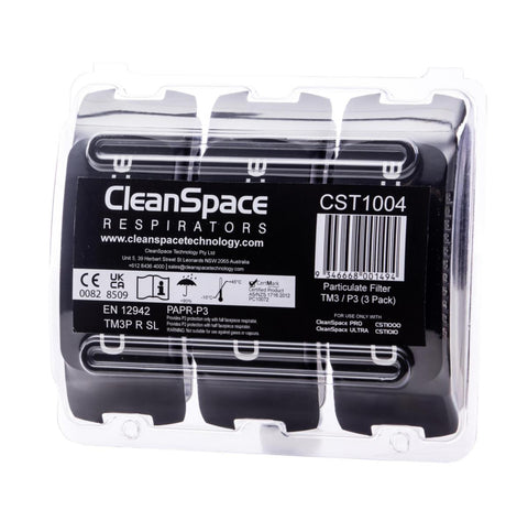 Partikkelfilter CleanSpace CST P3 høy kapasitet, 3-pakning (CST1004)