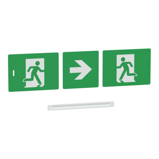 Exiway Light Nødlys Markeringslys Pliktogramsett + LED linsedeksel - Schneider Electric