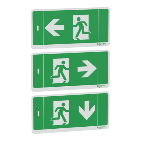 Exiway Light piktogramsett 3 stk opp/h/v - Schneider Electric