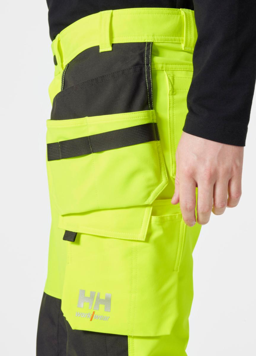 Håndverksbukse HH Alna 4-V HiVis kl.2 - Helly Hansen