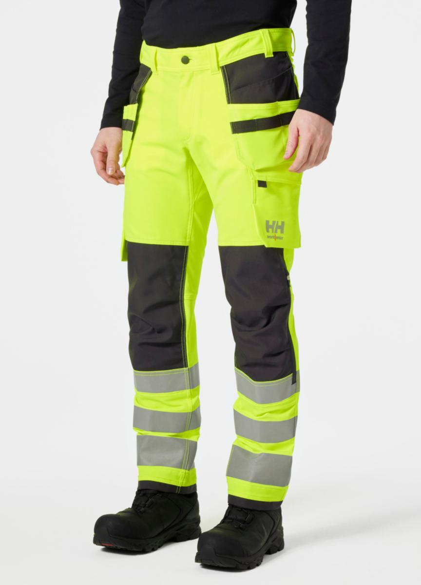 Håndverksbukse HH Alna 4-V HiVis kl.2 - Helly Hansen