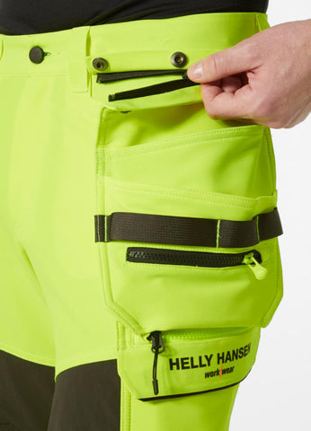 Håndverksbukse HH ICU BRZ HiVis kl.2 - Helly Hansen