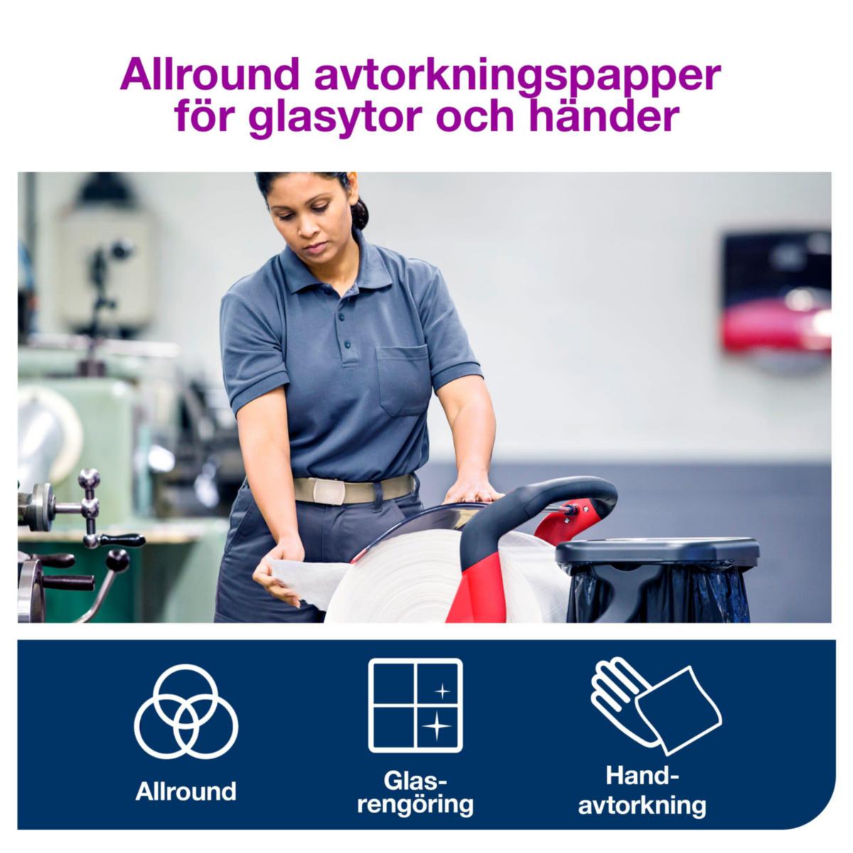 Tørkepapir Industri Tork Advanced W1