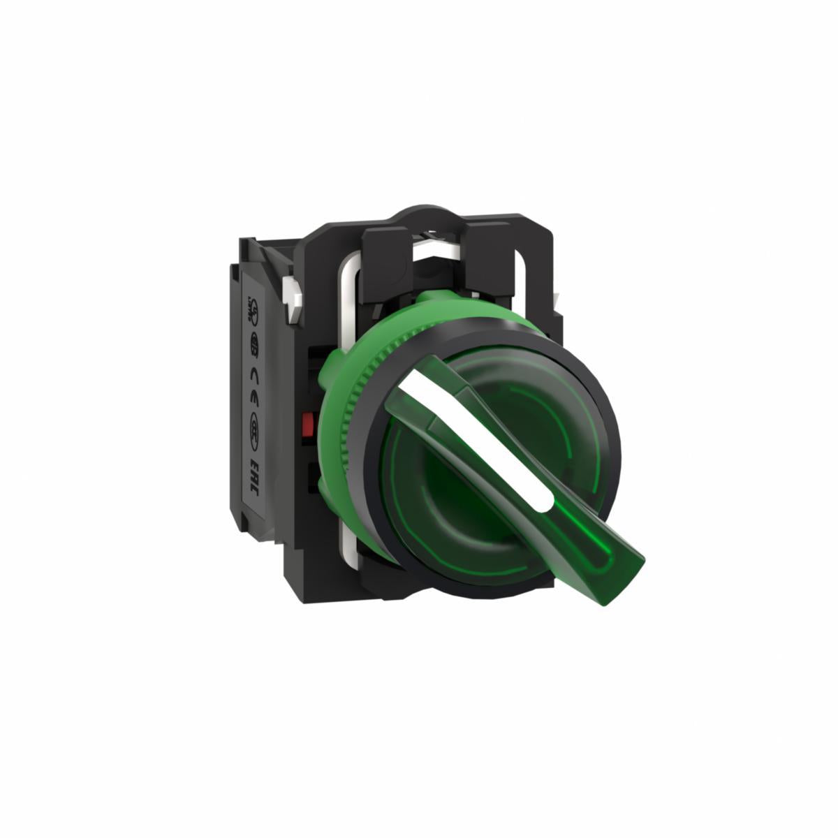 Trykknappe Schneider innfelling vender m/lys 3 pos. - Schneider Electric