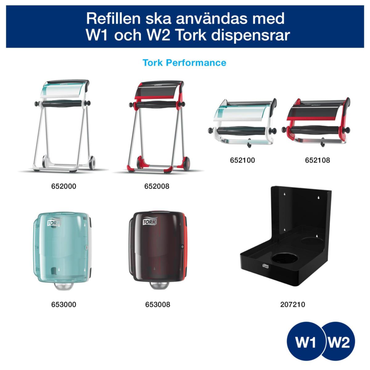 Tørkepapir Plus Tork W1/W2