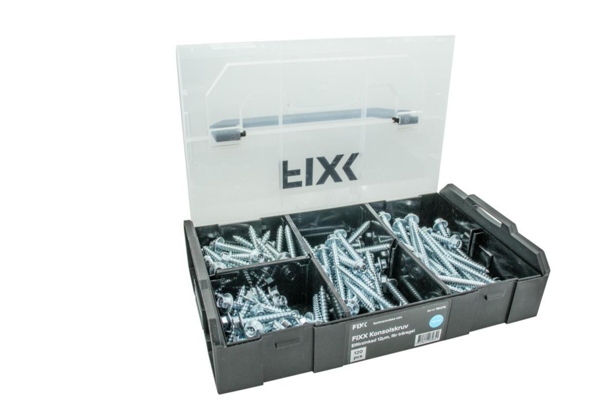 Konsollskruer Skruekoffert FIXX