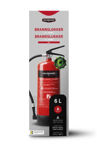Brannslukker Housegard Vann A 6L